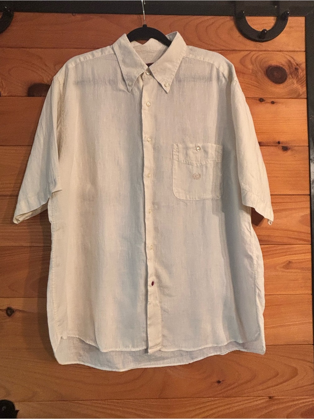 Vintage Carrel Group Italian Linen Shirt Large